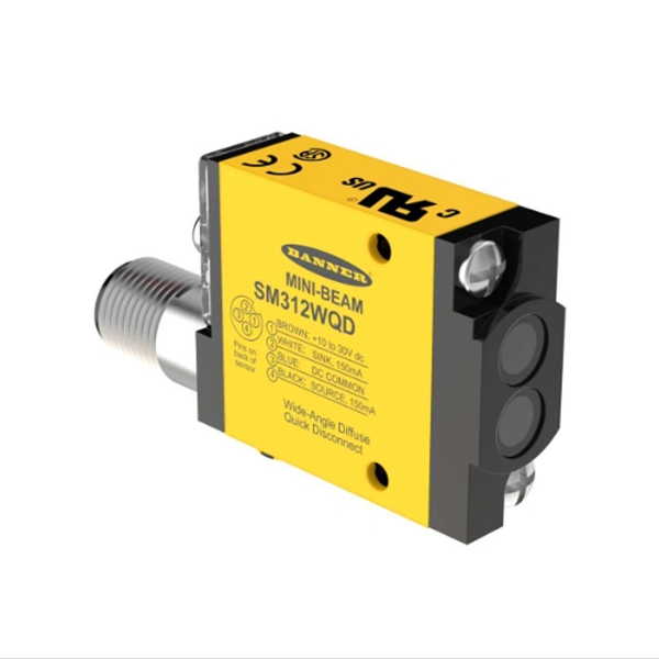 BANNER邦納美國MINI-BEAM系列光電傳感器 SM312LVMHS W/30